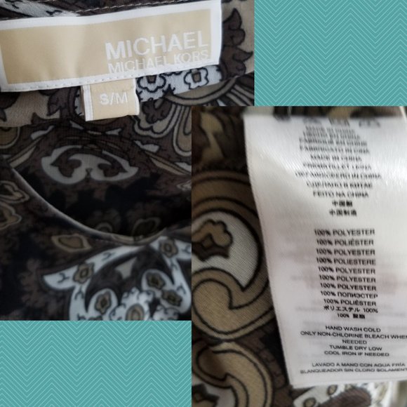 Michael Michael Kors Persian Rug Flowy Beach Cover Fairy Y2K - Picture 4 of 4